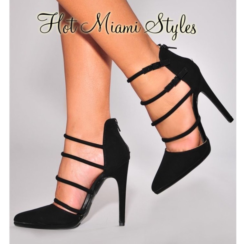 Strappy Pointy Heels